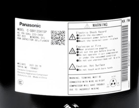  Panasonic Scroll A/C Compressors